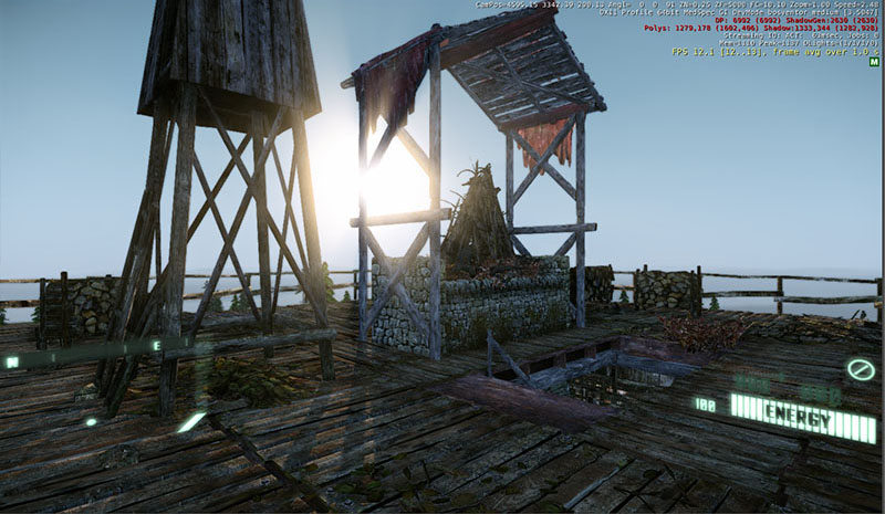 View from the tower top - 3D Merlin's Blade Game